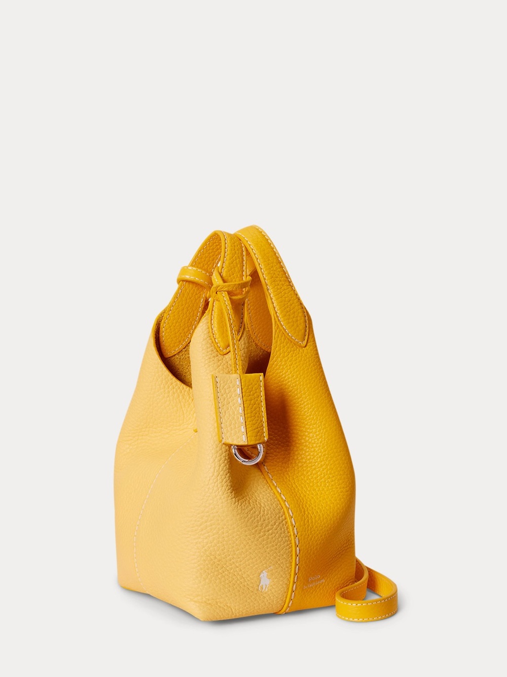 Ralph Lauren polo play yellow two toned leather mini tote - Picture 5 of 7